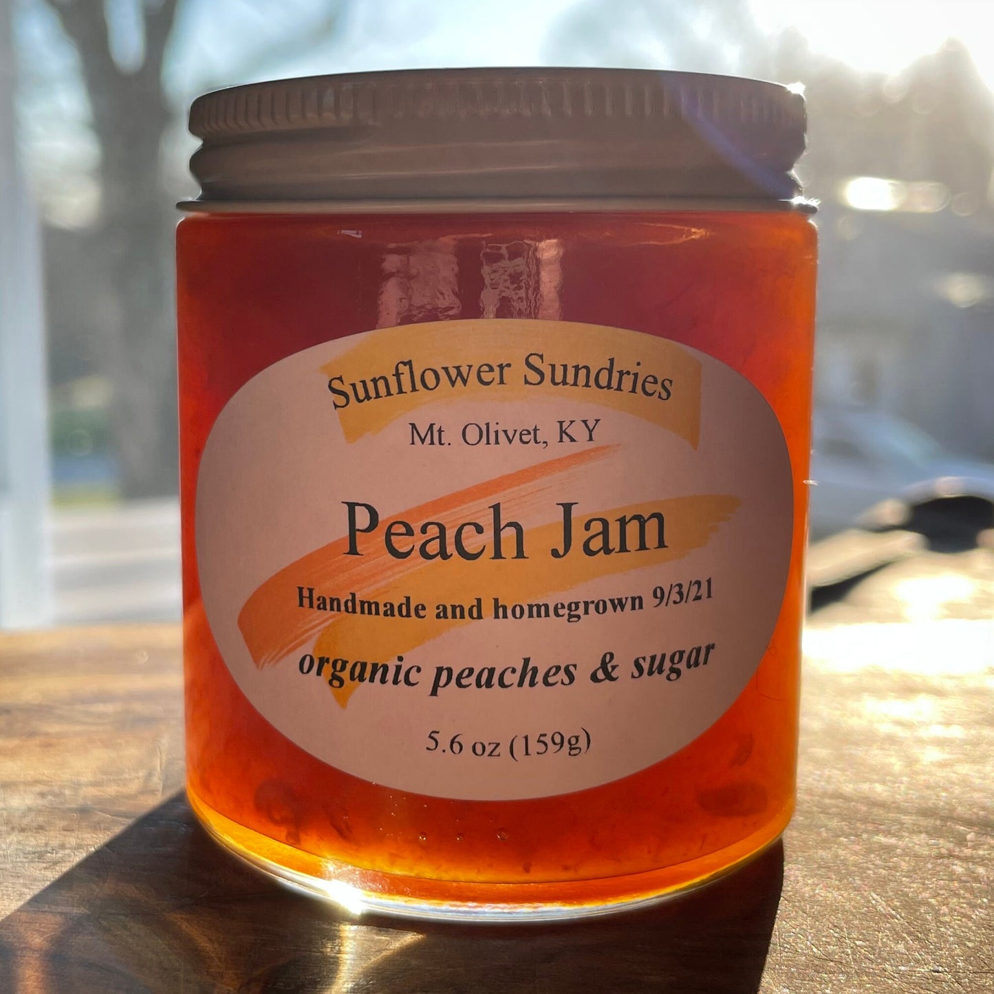 Peach Jam | Homemade Jam, Small Batch Jam, Farm Fresh Jam, Natural Jam, Low Sugar Jam, Housewarming Gift, Unique Gift, Vegan GF
